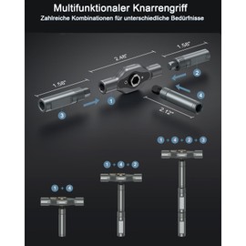 Ankilo Ratchet Screwdriver with 24 Pieces Magnetic Bit, Manual DIY Magnetic Multi Bit Set with Removable Ratchet Handle, Portable Repair Tool Set for Cars, Desktop Computers