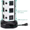 JACKYLED Power Strip Tower 14 Outlet Plugs with 4 USB