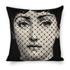 LITTLIUDO Lina Cavalieri Pillow Cover, Lina Cavalieri Artificial Linen Throw