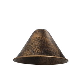 Modern Industrial Metal Ceiling Light Shad Easy Fit Pendant Lamp Shade for Living Room, Kitchen, Hallway with Free Reducer Plate (Brushed Copper)