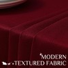 Softalker Christmas Rectangle Weaved Texture Pattern Tablecloth,Winter Jacquard Waterproof Wipeable