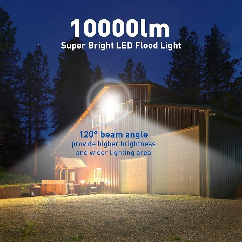 2Pack LED Flood Light Outdoor,150W LED Work Light 15500lm with