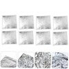 DOITOOL 200Pcs Silver Gilding Foils Imitation Leaves for Art Crafts