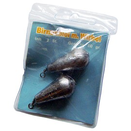 Behr Pear Lead Assortment 4 Pieces Pear Leads 50-80 g Fishing Lead Base Lead