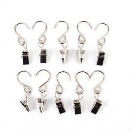 Multipurpose S-Hook Stainless Steel Clamp Clips (10-Pack) Fixed 3ea