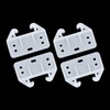 MARRTEUM 12 Pieces Plastic Drawer Guides Drawer Track Rail Slides