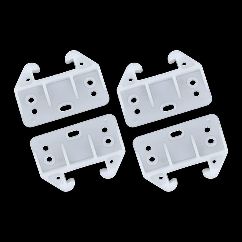 MARRTEUM 12 Pieces Plastic Drawer Guides Drawer Track Rail Slides