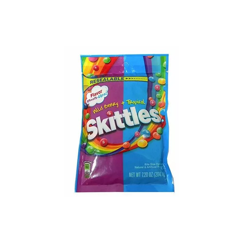 Skittles Mashups Wild Berry & Tropical 7.2oz [1-Bag]