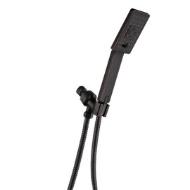 BRIGHT SHOWERS Handheld Shower Head Set High Pressure Hand Held Showerhead with 60 Inch Flexible Shower Hose and Adjustable Shower Arm Mount Bracket, 3 Spray Setting Shower Wand, Oil-Rubbed Bronze