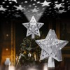 Christmas Tree Topper Lighted Projector for Christmas Tree Decorations Ornaments,