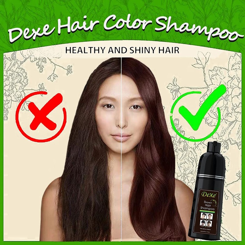 Instant hair shampoo, hair dye shampoo for men and women