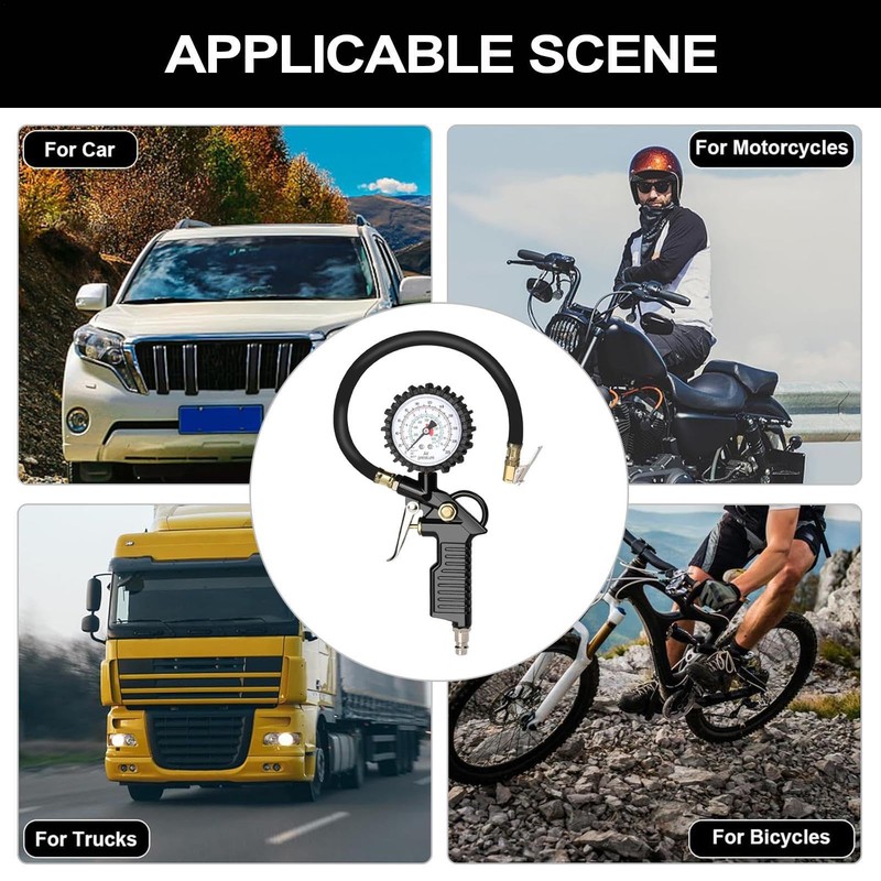 Tire Air Pressure Gauge - Car Tire Pressure Gauge -