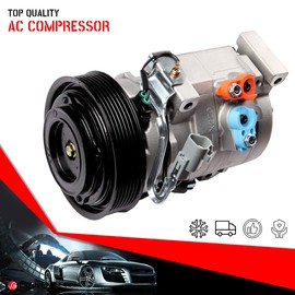 cciyu AC Compressor Pump 2002-2006 for Toyota Camry 2.4L,2001-2007 for Toyota Highlander 2.4L Auto Repair Compressors Assembly A/C Compressor with Clutch for Car Air Conditioning Compressor 10345070