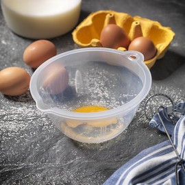 Addis Small Plastic Mixing Bowl, Transparent, 700 ml