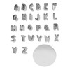 26Pcs Stainless Steel Alphabet Letter Cookie Cutters for Baking DIY,