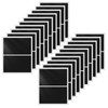 YIKIADA Black Rectangular Sticky Sticker 3 × 2 Inch Colour
