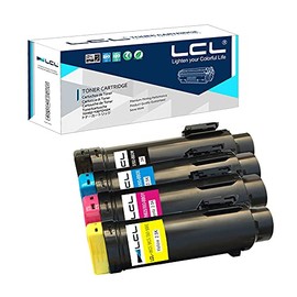 LCL Compatible Toner Cartridge Replacement for Dell H625 H825 S2825 H625cdw H825cdw S2825cdn 593-BBOW 593-BBOX 593-BBOY 593-BBOZ H625cdw H825cdw S2825cdn S2825 (4-Pack Black Cyan Yellow Magenta)