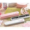 Tatsumiya Cutlery 3-Piece Set, Chopsticks, Spoon, Fork, Pink Size: Approx.