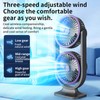 Desk Fan, Rechargeable Portable Fan With 360 ° Rotate Head,
