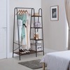 Finnhomy Rustic Clothes Rack, Clothing Rack for Hanging Clothes Heavy