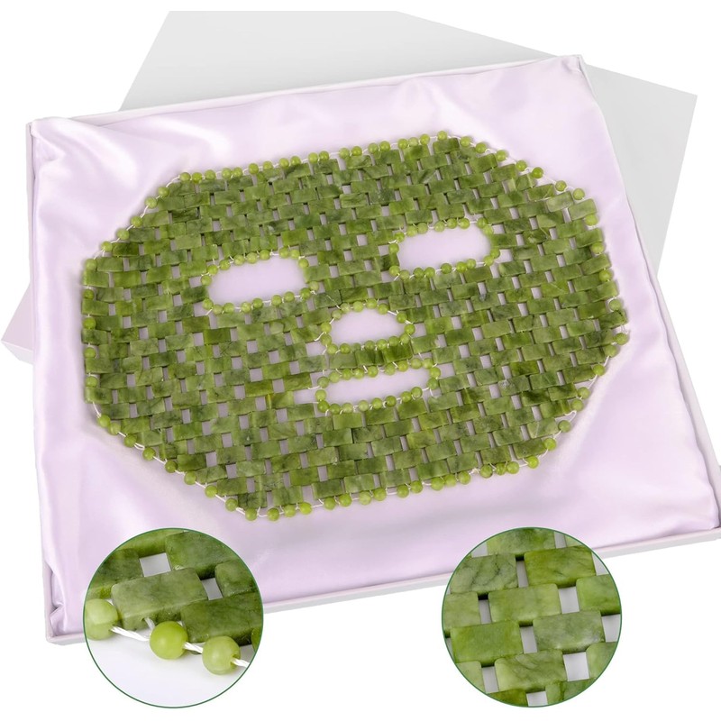 gemshan Jade Mask for Face Cooling Facial Mask Beauty Skincare