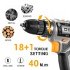 DEKO 20V Cordless Power Drill Set ‚Äì Compact & Electric