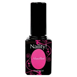 Narity! Gel Nail Stepless Gel 162 Neon Pink 0.2 oz (7 g)