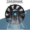FSBCGT 7 Inch Universal Slim Fan Push Pull Electric Radiator