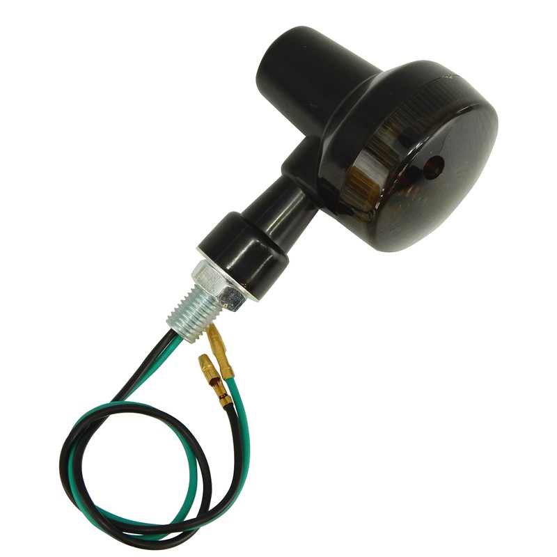 Ager Bike Turn Signals Mini Universal Small Round Smoke x