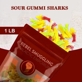 Sour Gummy Sharks Bulk 1LB Bag by Rebel Smuggling Galactic Emporium