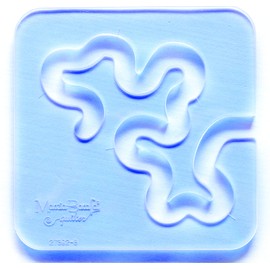 Marcia Baraldi Longarm Meander Ruler for Longarm Sewing Machines - Quilting Template Design for Freemotion Patchwork, Embroidery, Stitching Projects -1/4" Thick- Size: 5.7 X 5.7 inches)