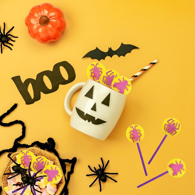 Fruidles Insects Tattoo Lollipop Suckers Candy, Great for Goody Party