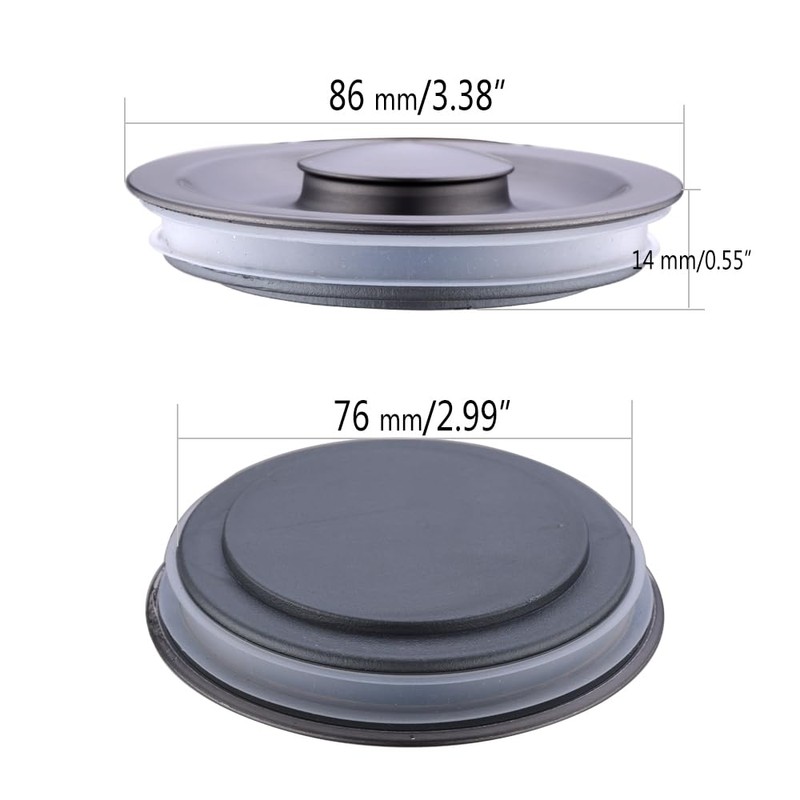Kitchen Sink Drain Basket Strainer Filter/Stopper with Handle, Anti-Clog Kitchen