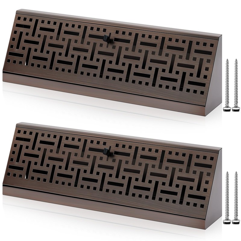 Landhoow Baseboard Diffuser Register, Oil Rubbed Bronze Finish, Vent Covers