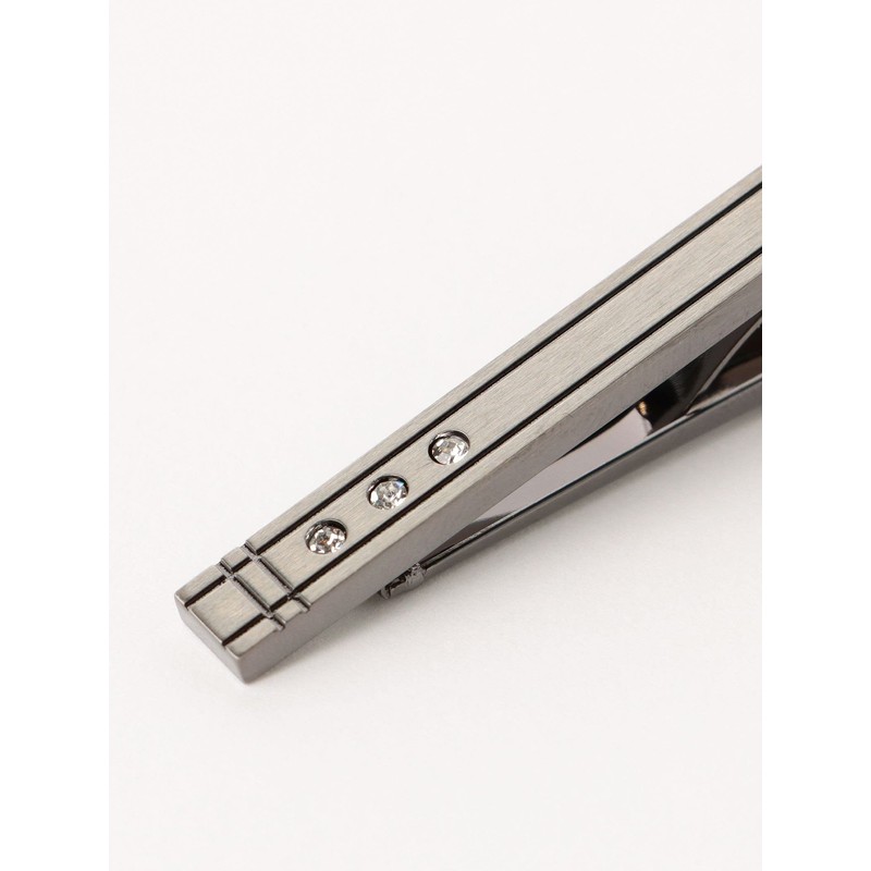BEAMS HEART/Accessories Brass Basic Tie Bar Men's Stone