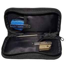 Western Active HB4009 Honey Badger Embroidered Black Zipper Pouch for Honey Badger Knives