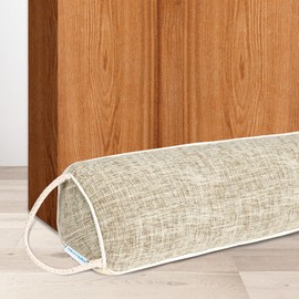 NABOWAN 38" Weighted Under Door Draft Stopper -Triangular Door Draft Blocker with Hook Loops for Easy Install, Save Energy, Home Room Essentials