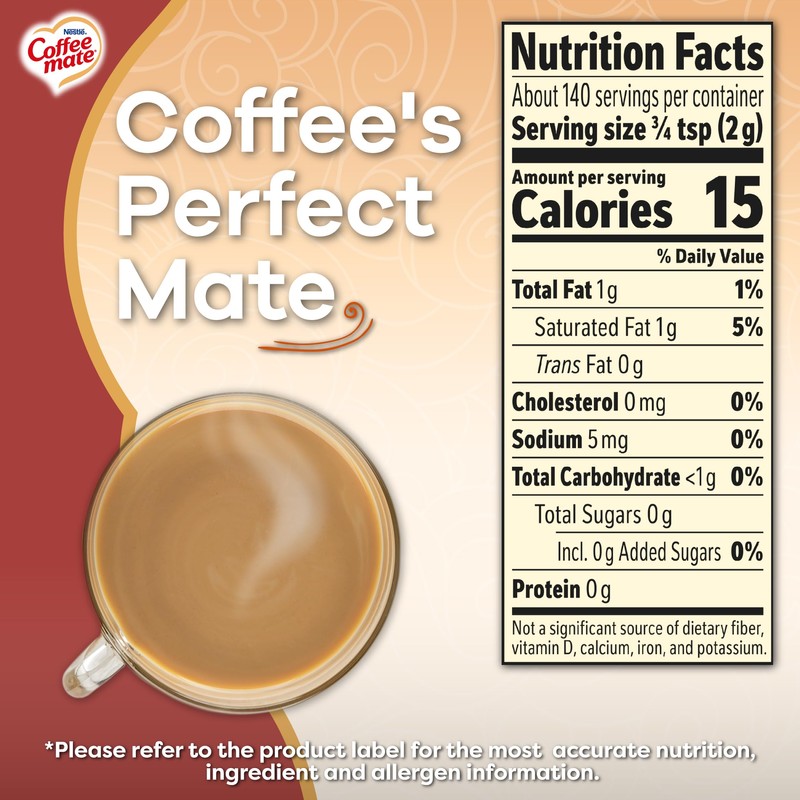 Coffee-mate Vanilla Caramel, Zero Sugar Powdered Coffee Creamer, 10.2 Ounce