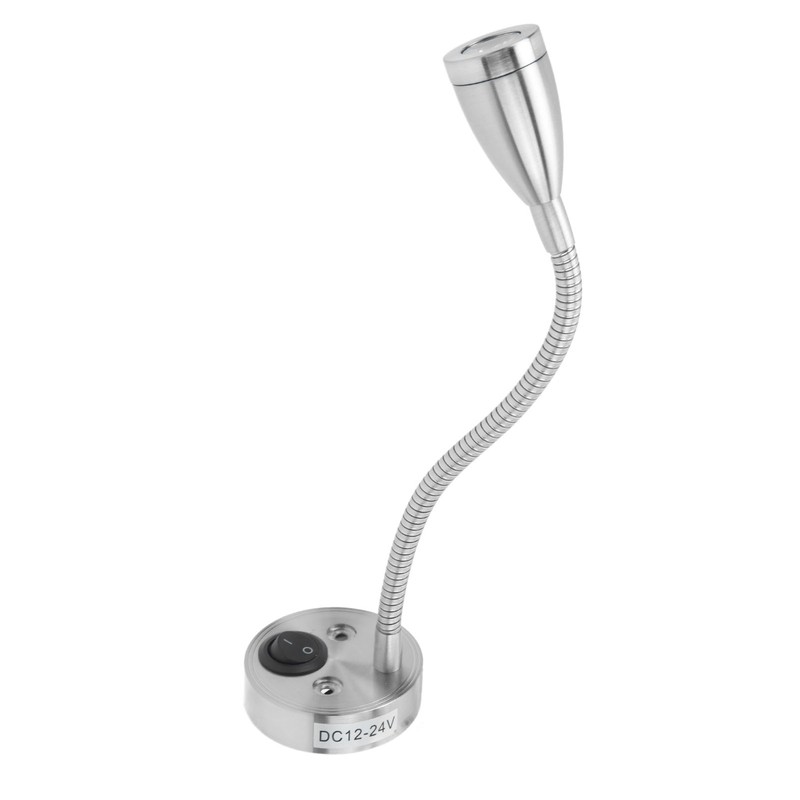 RV LED Bedside Light 360 Degree Swivel Flexible Goosneck Light