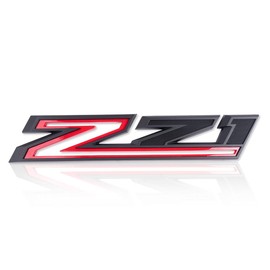 2PCS 2019-2021 OEM Nameplate Z71 Emblem Badges for Silverado Decal (Red+Matte Black)