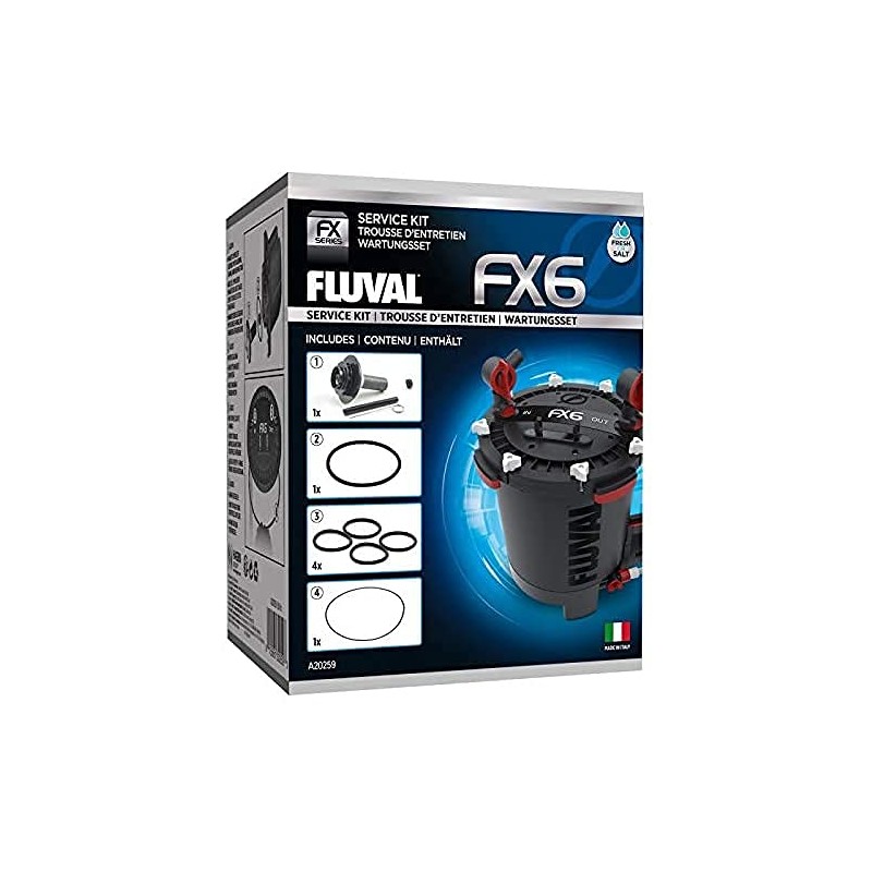 Fluval FX6 Service Kit, Aquarium Canister Filter Maintenance Kit