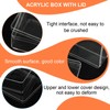 PATIKIL Acrylic Box with Lid 3.15" x 3.15" x 4.33",