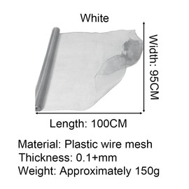White Net Mesh Fabric, 95cmx1m Steel Wire Mesh Fabric, Bridal Veil Netting for Sewing Crafts Wedding Decoration