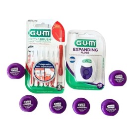 Kit De 7 Hilos Expanding Gum + 6 Proxabrush 1314