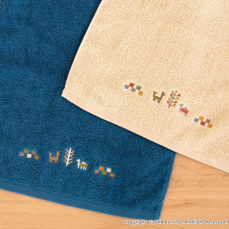 OKA Sierra Towel, Approx. 30.3 x 13.4 inches (77 x