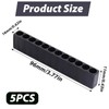5 Pcs Hex Bit Holder,12 Holes Hex Bit Organiser,Plastic Drill