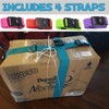 4-Pack Luggage Straps with Combination Lock | 79" Adjustable Suitcase