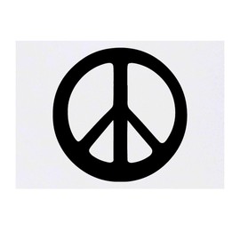'Peace Sign' Temporary Tattoo - Water Resistant, Skin-Safe, Non-Toxic Transfer (TO00070153)