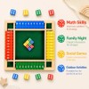 Shut The Box Game, Wooden Number Flip Board Dice Tabletop