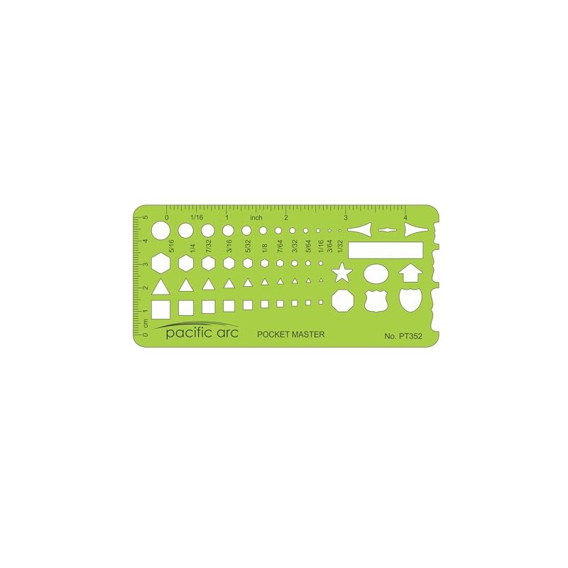 Pacific Arc Pocket Master Template Guide, Featuring Perfect Circles, Hexagons,
